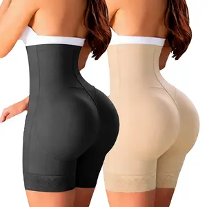 【Please Size UP!】Women's High Waist Lace Trim Padded Underwear Butt Lifter  Tummy Control Shapewear Panties Hip Pads Enhancer Shorts, Ladies Shapewear Bottoms for Daily Wear