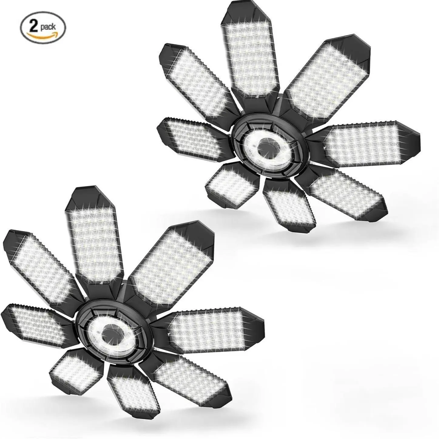 2Pcs LED LED Garage Light 8+1