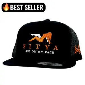 Sitya MadHatter's Embroidered Snapback Adjustable (Up To A Size 8 Head) Premium Trucker Hat