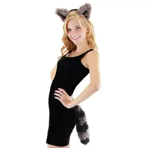 Raccoon Ears and Tail Set