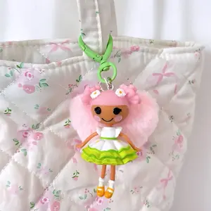 lalaloopsy and mini lalaloopsy Keychain Charms - Cute Character Designs with colorful Hooks for Kids' Accessories