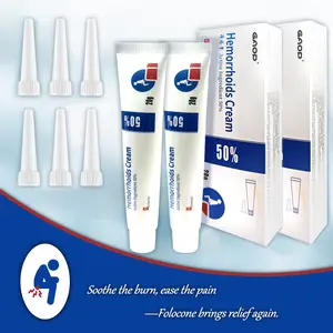TrueRelief Herbal Instant Pain Relief 50% Hemorrhoids Cream for Men & Women - 20g Tube - Maximum Strength Formula for Anti-Itch Burning & Discomfort Treatment - Soothing Body Care Ointment extension tube