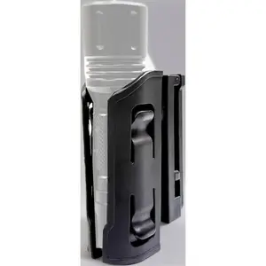 Tactical Flashlight Quick-Draw Holster - 360 °   Rotating MOLLE/PALS Compatible Mount with Secure Retention. Fits 1-1.25" Duty Belts, for Police, Security, and Outdoor Use