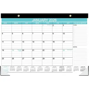 Desk Calendar 2025-2026, Runs Aug 2025 to December 2026, Desk Calendar with to-do List, 140gsm Paper, 17 Monthly Calendar, 17" x 12" Calendar 2025-2026, Desk Calendars for School,  or Office