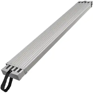 VEVOR Telescoping Aluminum Work Plank,  6-9 Feet 500lbs Capacity, 12.5 inch Width Aluminum Scaffold Plank,Extension Staging Plank with Skid-Proof Platform Scaffold Ladder Accessory
