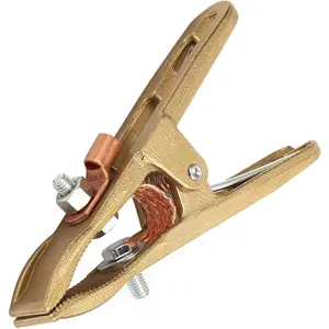 260/300/500A Brass A-shape Ground Welding Earth Clamp Copper Grip Clip Clamp for Welder Welding Machine