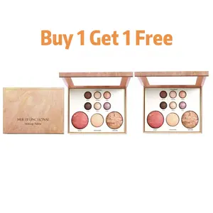 【Buy 1 Get 1 Free】Multi-Color Makeup Palette, Eyeshadow Contour Blush Highlighter Palette, Long-Lasting No Smudge, All-In-One Cosmetic Set, Beauty Cosmetics Powder