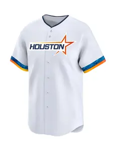 Men's 27 White Button Front Embroidered Baseball Jersey, Regular Fit Casual Short Sleeve V Neck Baseball Top for Daily Wear, Men's Clothes for All Seasons