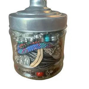 Mystery Jewelry Jars! Full of goodies! Can contain necklaces, earrings, bracelets, rings, brooches and pins. All quality wearable jewelry.