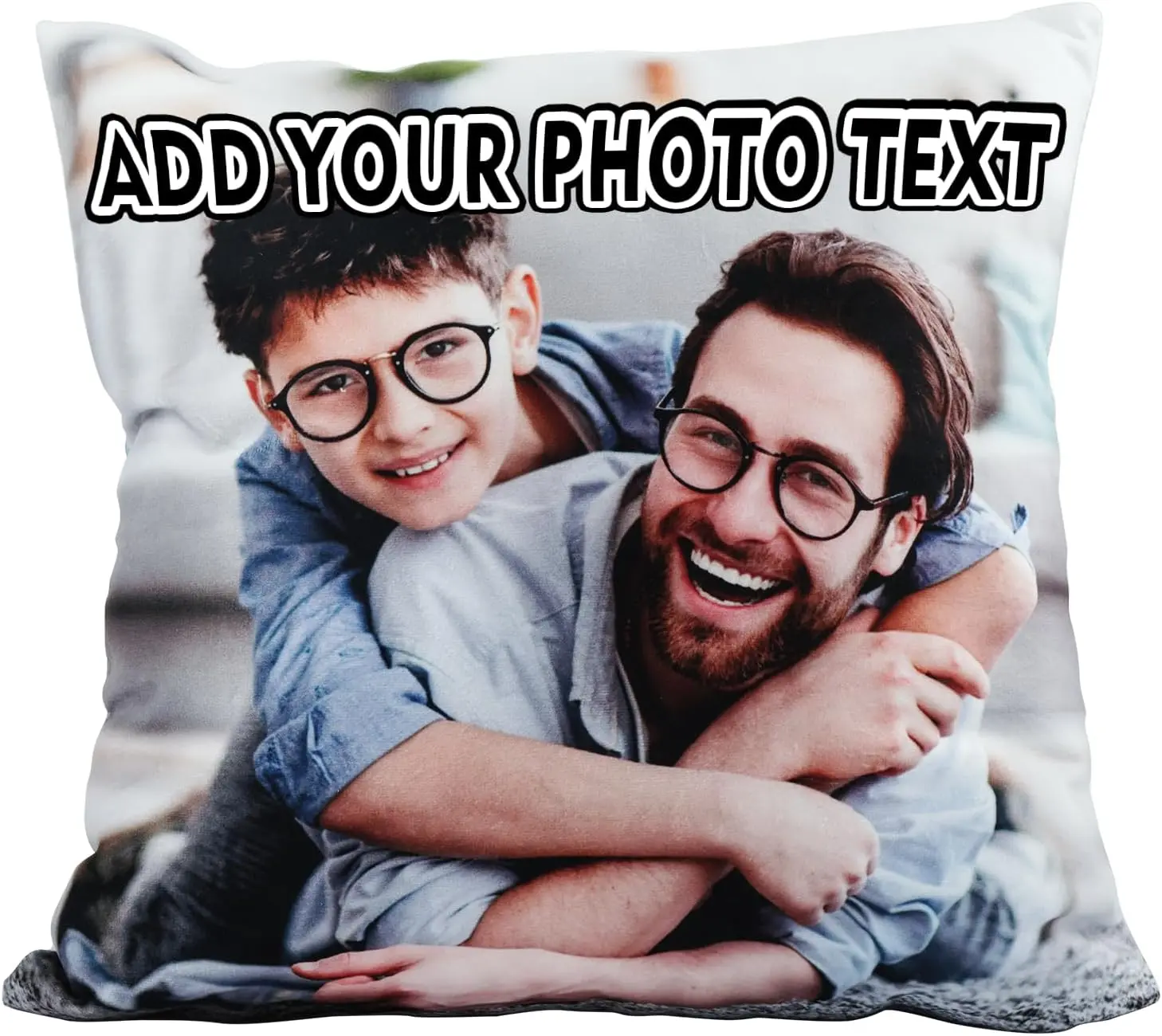 Custom Throw-Pillow with Photo Personalized Pillowcase All Over Printed Pillow Custom Double-Sided Picture Pillow