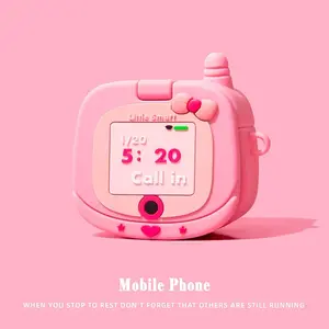 Bowknot Design Earphone Case with Makeup Mirror, Cute Earphone Protective Cover, Protection, Earphone Accessories, Audio, Compatible with AirPods 2 3 4 Pro/Pro2, Headset