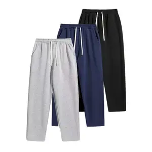 1-3Piece Men's Solid Fashion Sweatpants, Versatile Year-Round Wear, Ideal for Autumn and Winter