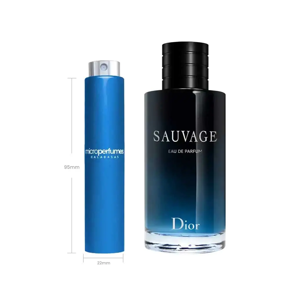 Christian Dior Sauvage EDP For Men – Travel Spray Decant, Ambroxan, Bergamot, Sichuan Pepper, Gift for Him, Independently Rebottled by MicroPerfumes