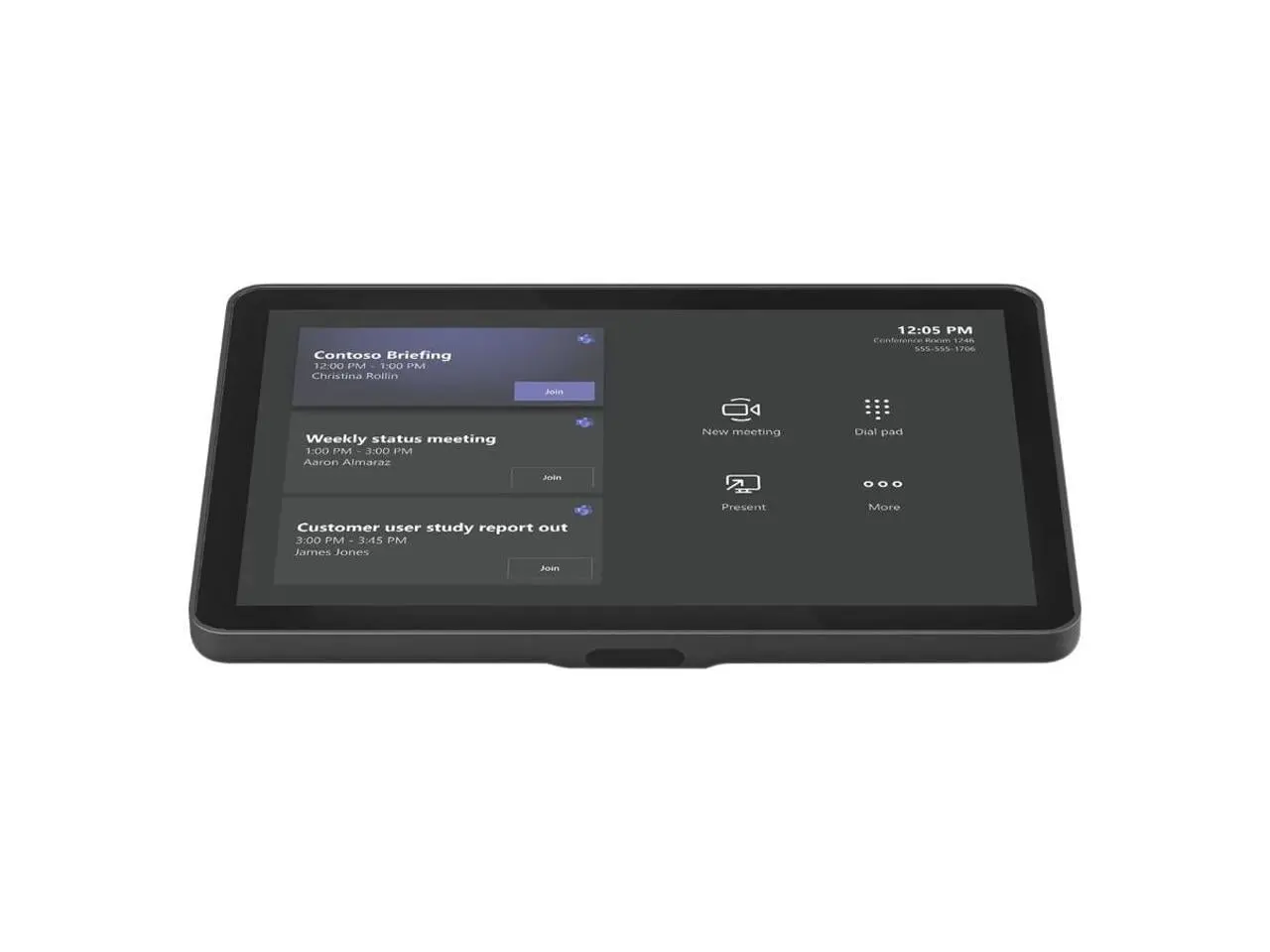 Logitech VC 952-000085 Tap IP Meeting Room Touch Controller, Graphite