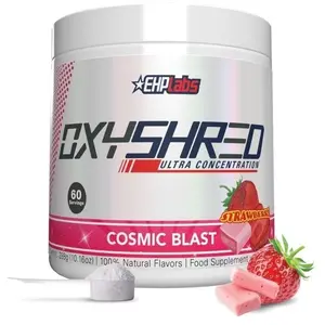 EHPlabs OxyShred Ultra Concentration Pre Workout Powder 60 Serves 150mg Caffeine Sugar Free Vegan Friendly GlutenFree Men Women Health Fitness Supplements Cosmic BlastFlavor