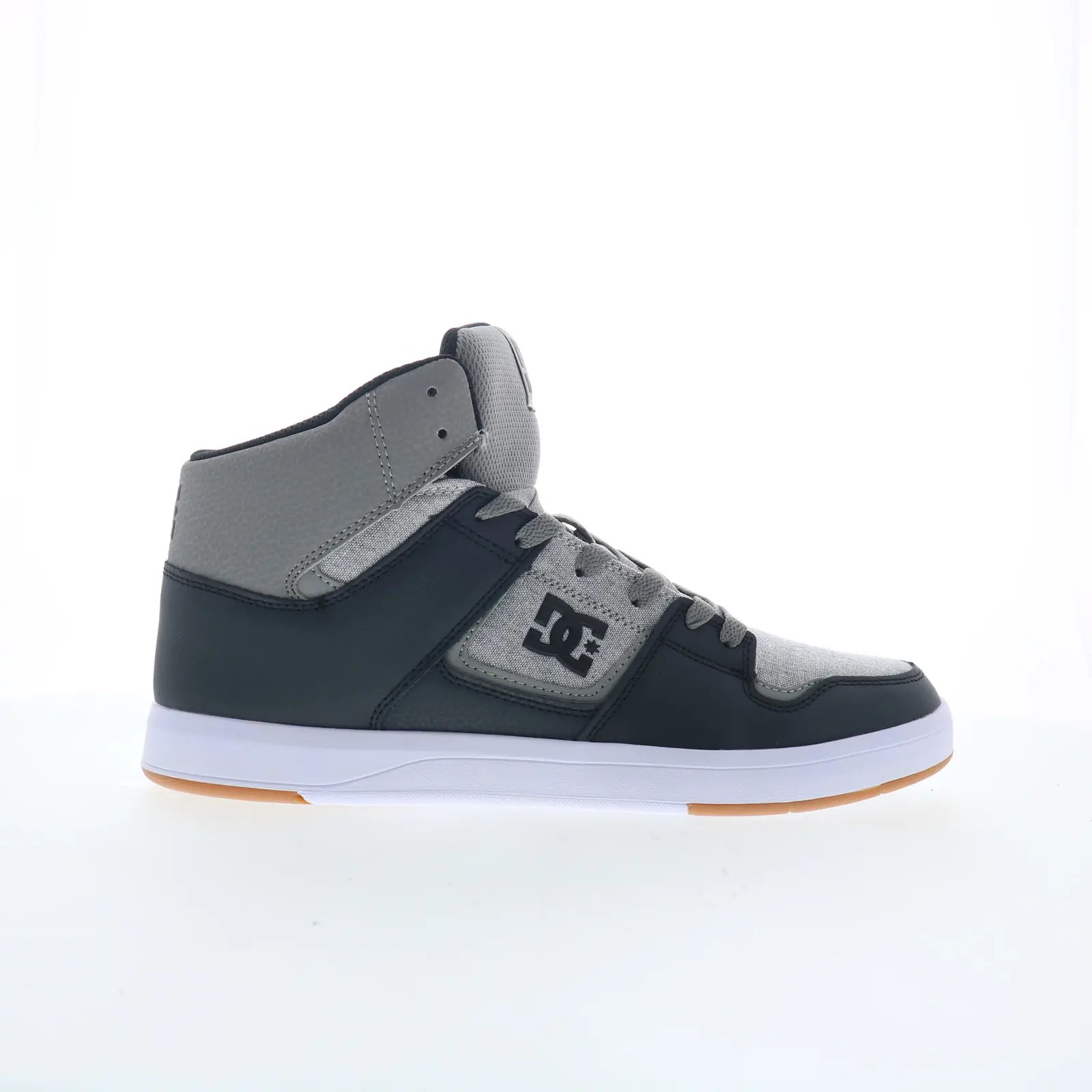 DC Cure HI Top ADYS400072-GG4 Mens Gray Leather Skate Inspired Sneakers Shoes