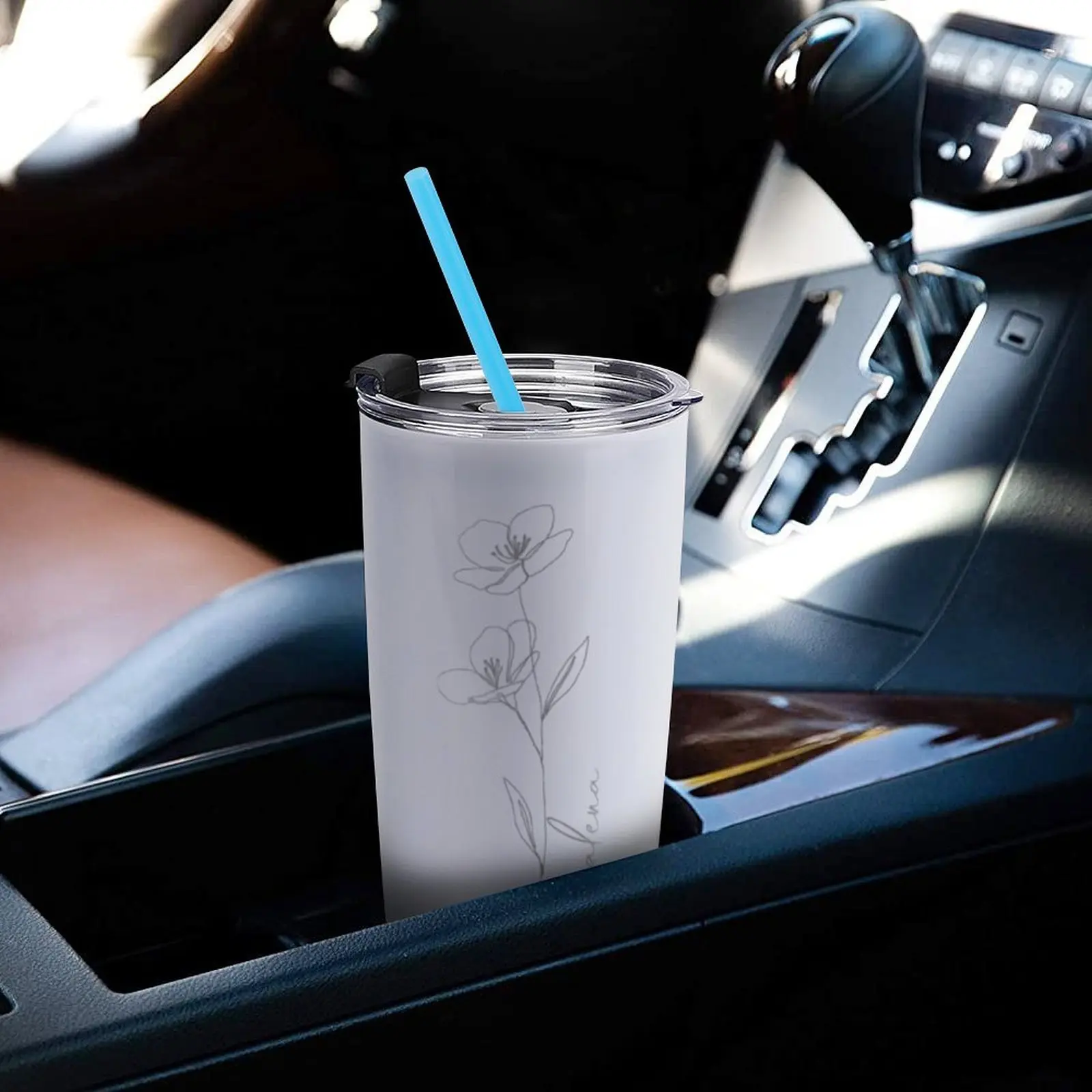 Personalized Custom Name Laser-Engraved Stainless Steel Travel Tumbler - Portable, Stylish, Anti-Scalding Insulated Bridesmaids Flask for Adults, Kitchenware Drinkware, Custom Name Travel Mug