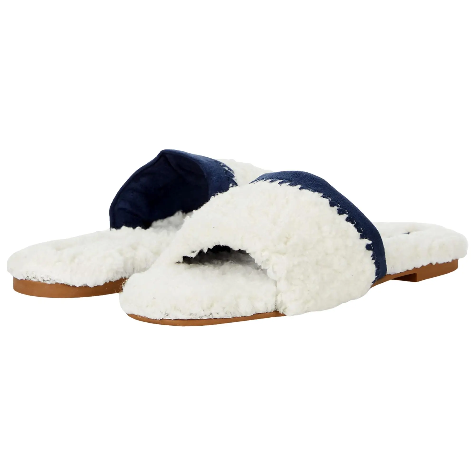 Jack Rogers Emily Slipper Ecru / Midnight  142211SL01-116 Women's