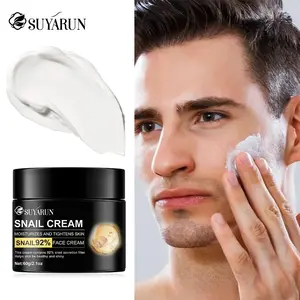 SUYARUN 92% Snail Mucin +5% Hyaluronic Acid Face Cream – Hydrating Moisturizer with Snail Secretion Filtrate & Hyaluronic Acid, Visibly Plumps, Smoothes Fine Lines & Revitalizes for Radiant, Youthful-Looking Skin, All Skin Types, Day & Night Cream