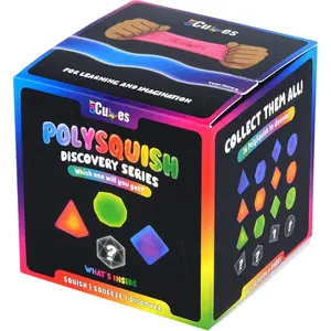 PolySquish Discovery Series - Blind Box- Mystery Squishy - Color Mixing Sensory Stress Relief Toy - Tactile Fidget - 16 Shape and Colour Combinations - Collectible, Educational, STEAM Play