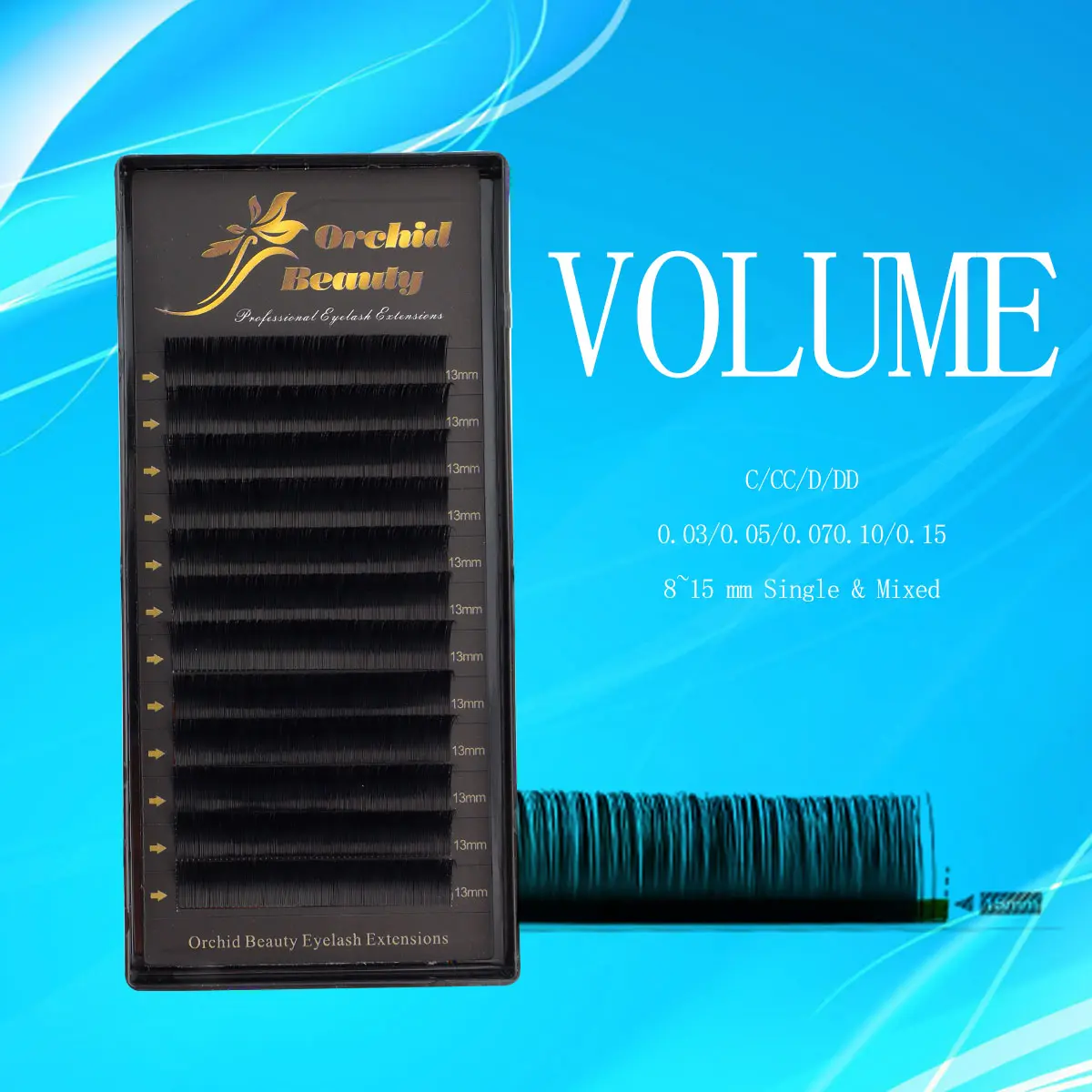 Mixed Size Individual False Eyelashes, Natural Look Eyelash Extensions, Self Grafting Curl Eyelashes, Eye Makeup Supplies For Women & Girls, Volume Individual Lash, DIY Volume Eyelashes, Voluminous False Eyelashes