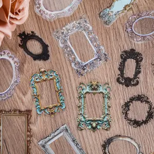 European Borders Theme Transparent Waterproof Aesthetic Scrapbook Sticker, 42/44/56pcs Self-adhesive Decorative Sticker, Suitable for DIY Crafts, Scrapbooking, Scrapbook Page