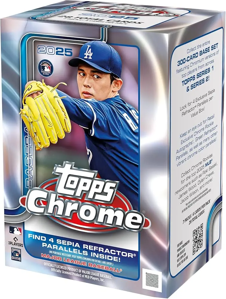 ONE PACK - 2025 Topps Chrome MLB Value Box