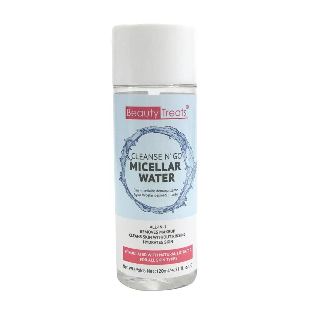 Cleanse N’Go Micellar Water Makeup Remover, Organic Plant-Based Cleanser, Lightweight Face Cleansing Solution, Gentle Cleanser