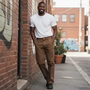 Rugged Wear Brown Flannel Lined Jeans, 42 x 34 -- ITEM #3326