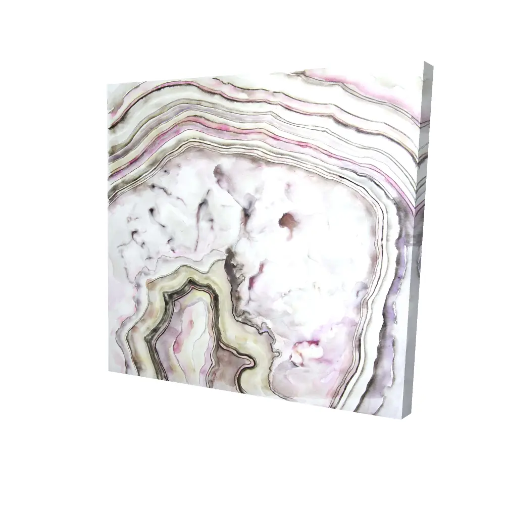 Begin Home Decor 2080-2424-MN2 24 x 24 in. Minimalist Agate Pattern Bedroom Canvas - Home Decor Art