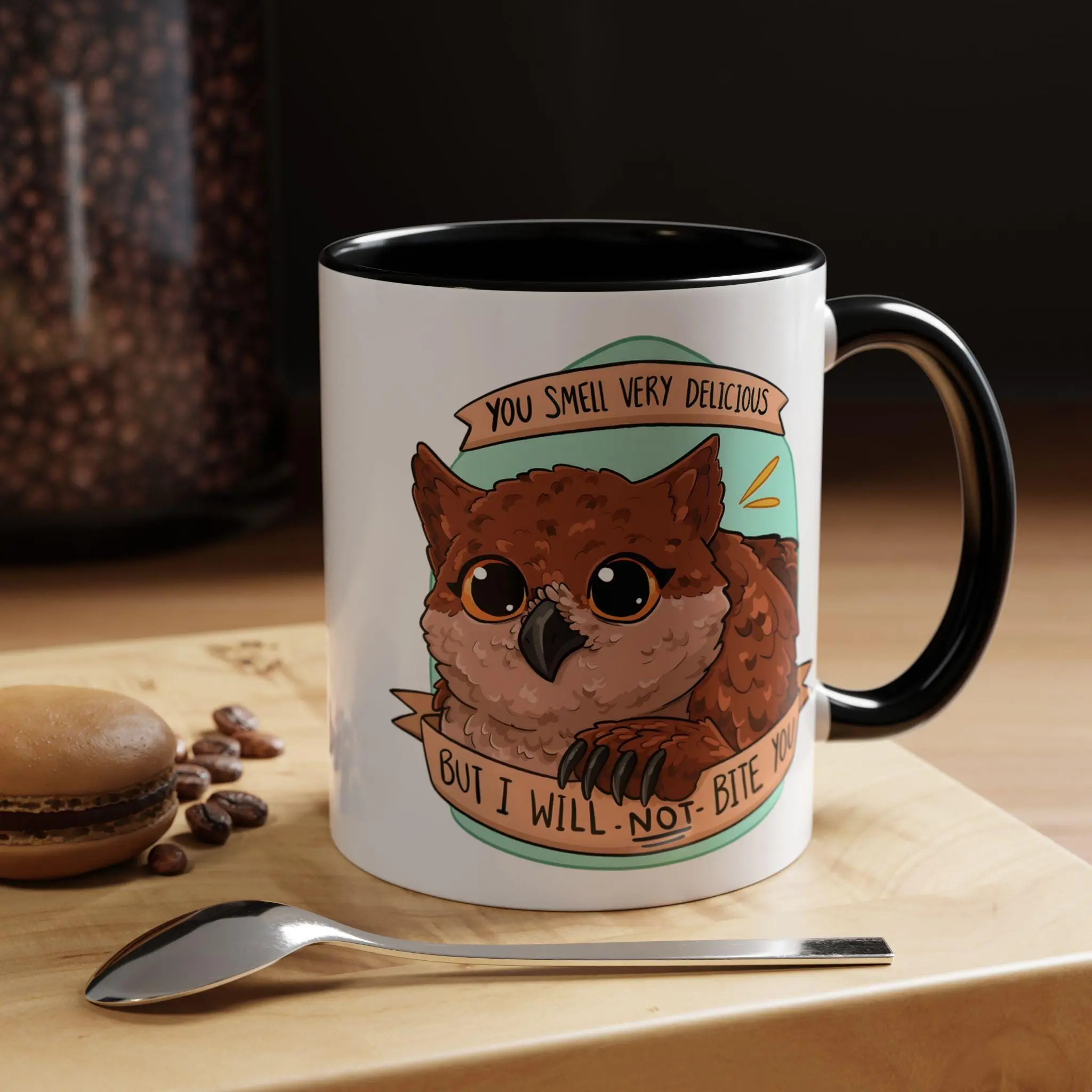 [Sale Up To 50%] Baldurs Gate 3 Owlbear Ceramic Accent Mug, BG3 Gamer Coffee Cup, 11oz ceramic accent mug
