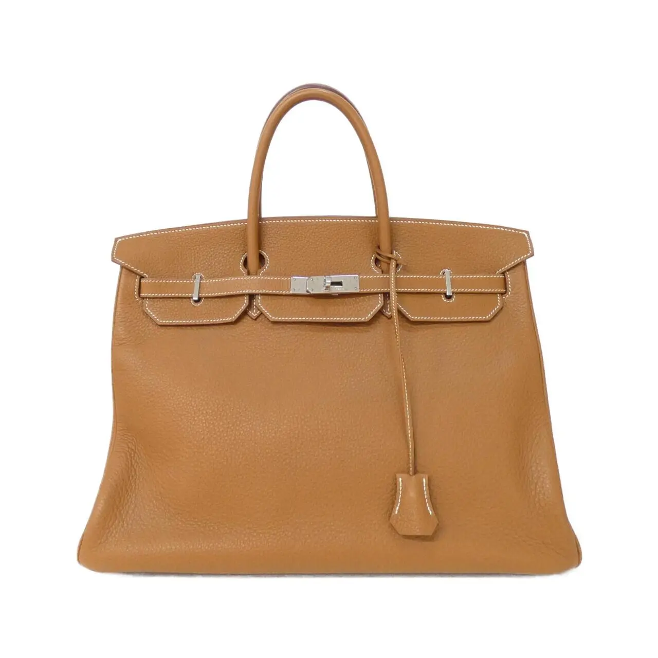 Pre-owned HERMÈS Calfskin Shoulder Bags Hermes Birkin40 Taurillon Clemence