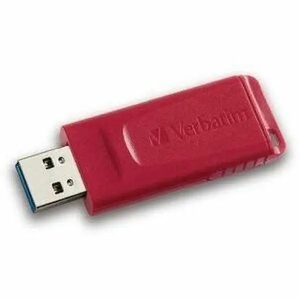 Verbatim 16GB Store 'n' Go USB Flash Drive - Red, A-Type USB Ports, Plastic Body, High-Speed File Transfer (for Computers & Office Data Storage)