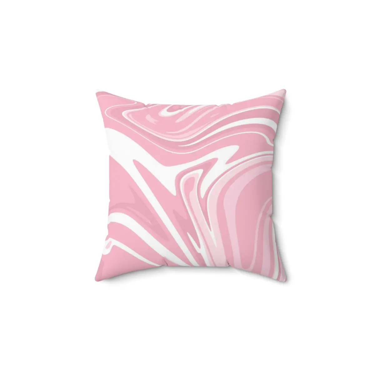 Contemporary Pink Faux Suede Square Pillow, Modern Throw Pillow