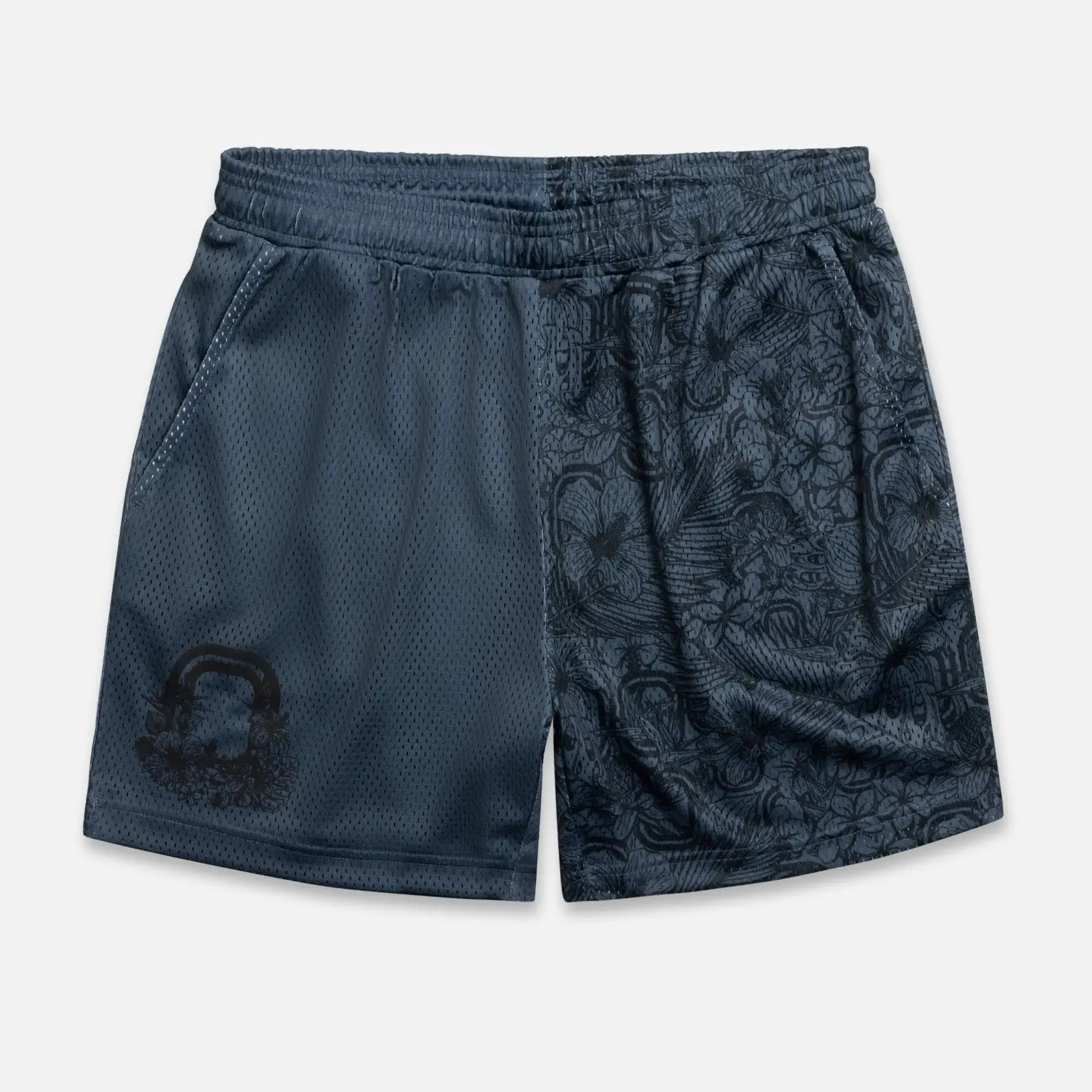 Floral Mesh Shorts, Summer Beach Casual Shorts, Tropical Vacation Shorts