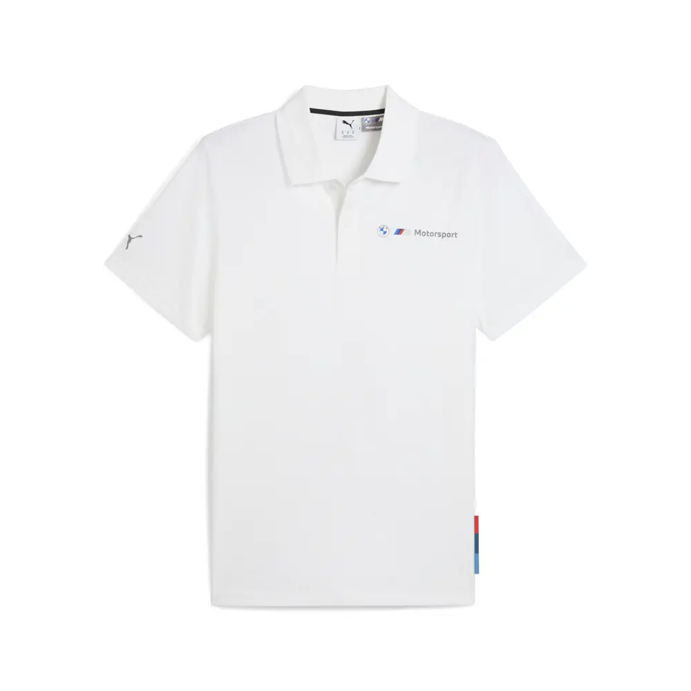 PUMA Mens Bmw M Motorsport Jacquard Short Sleeve Shirt Casual Casual - White