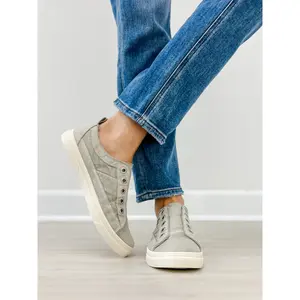 Blowfish Malibu Hangout Slip On Tennis Shoes in Washed Grey