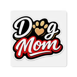 Dog Mom paw heart Sticker Magnet | Die-Cut Magnet