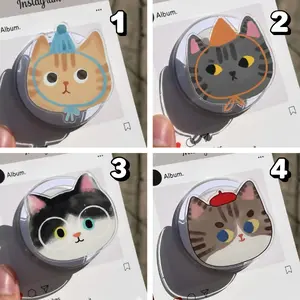 Cat Christmas MagSafe Grip!  Sleeping Cat design. Secure Phone Grip & Stand for Kindle/Bookish devices