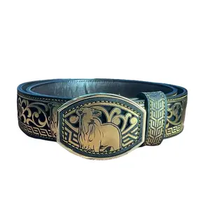 Cinto cincelado en Piel auténtica