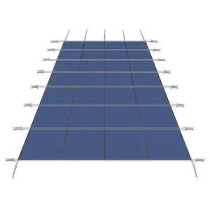 Inground Pool Cover 20x38 Ft Rectangular Pool Safety Cover 500 Lbs UV-Resistant & Water Saving Debris-& Leaf Proof Fits 18 x 36 ft Pools