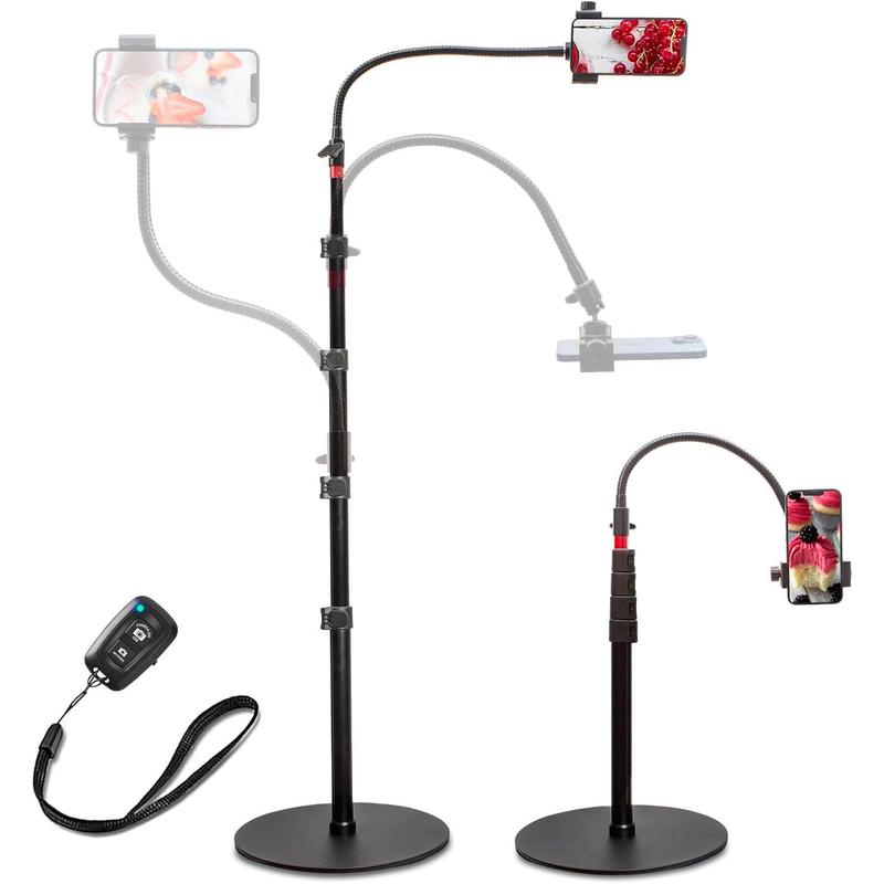 Phone Overhead Stand, Gooseneck Phone Floor Stand, Tall Video Cell ...