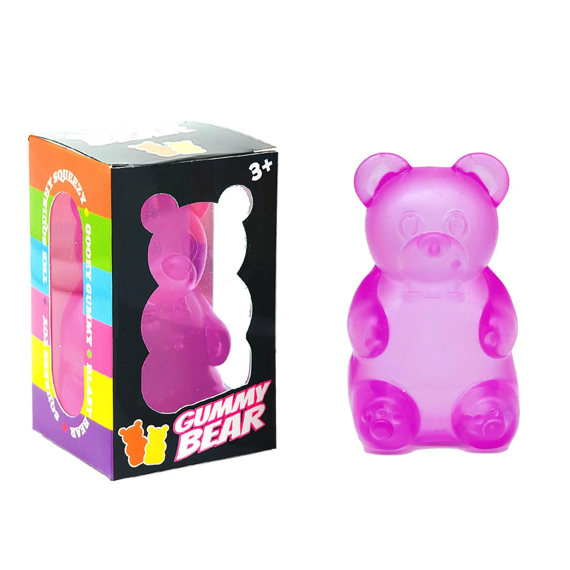 Bear purple with box.