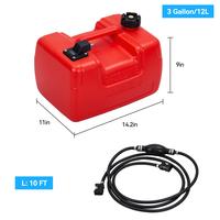 3 Gallon(12L)- No wheels -Red