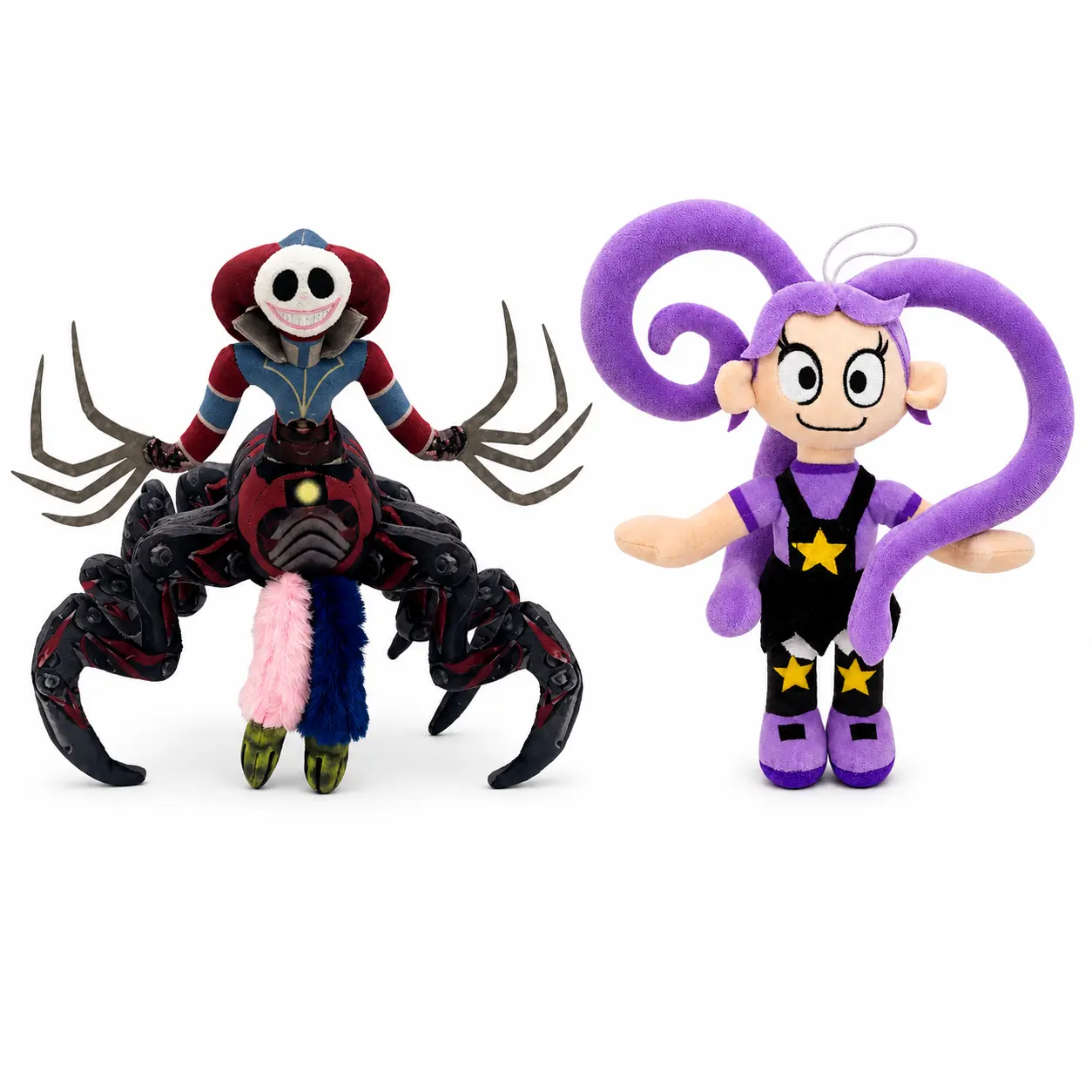 Poppy5 Durable Soft Fluffy Soft Stuffed Animal Collectible Long-Hair Girl Plush Toy, Horror Game 5 Peripheral Clown Doll, Ideal Holiday Gift, Cross-Border New Arrival
