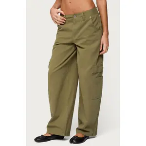 Edikted Women's Jadah Low Rise Baggy Cargo Pants