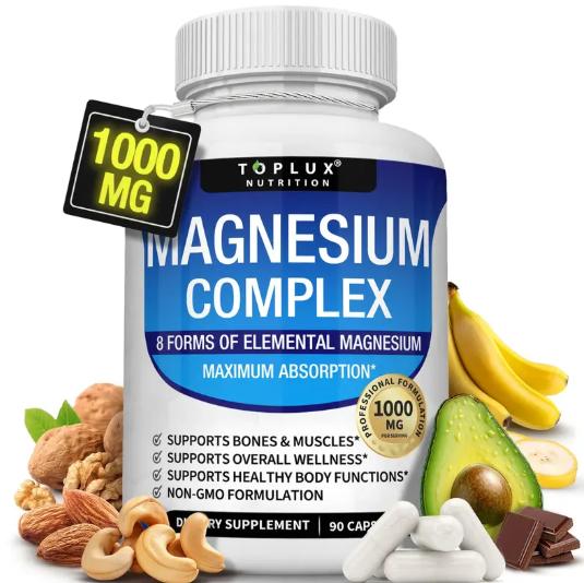 Toplux Magnesium Complex 8 Essential Magnesium Supplement 1000mg