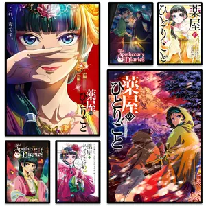 Trendy TThe Apothecary Diariesable Poster HD Heavy-Duty Self-Stick Waterproof Wall Decor Tool-Free Install Durable & Reusable Conceals Wall Flaws Elevates Home Style Perfect for Living Room Bathroom & Kitchen Easy Apply & Remove