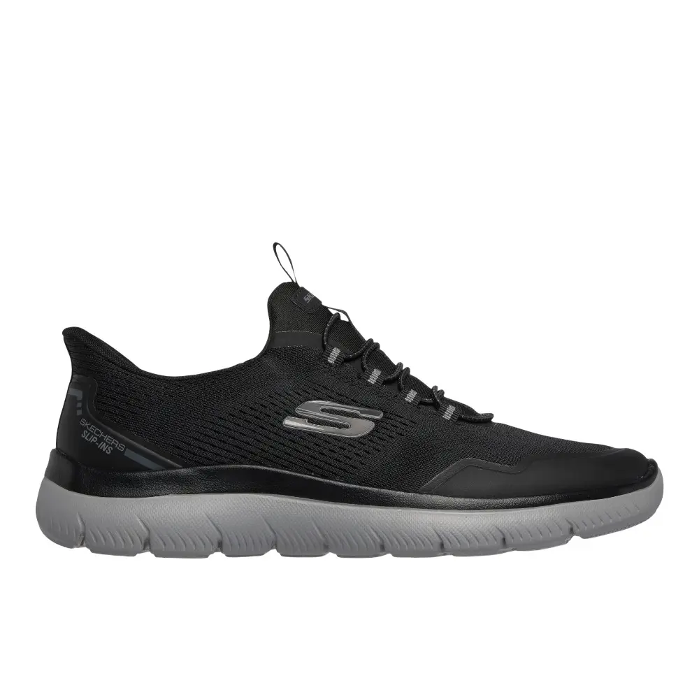 Skechers Mens Summits Rate Slip-Ins Sneakers Shoes Casual - Black Skechers Mens Summits Rate Slip-Ins Sneakers Shoes Casual - Black