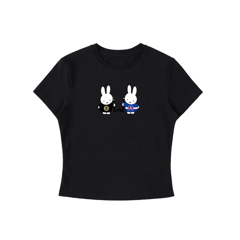 Heated Rivalry Miffy Y2k Baby tee, Hollander Rozanov Merch eated